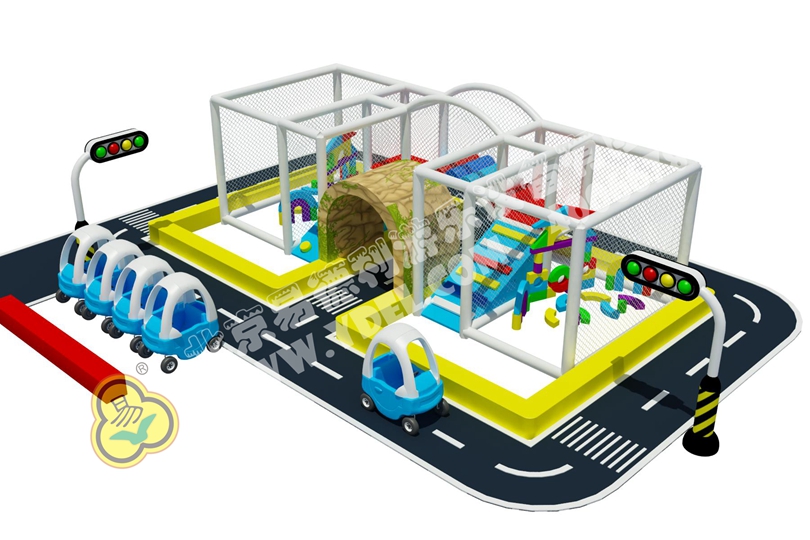 微型交通主題淘氣堡設備
