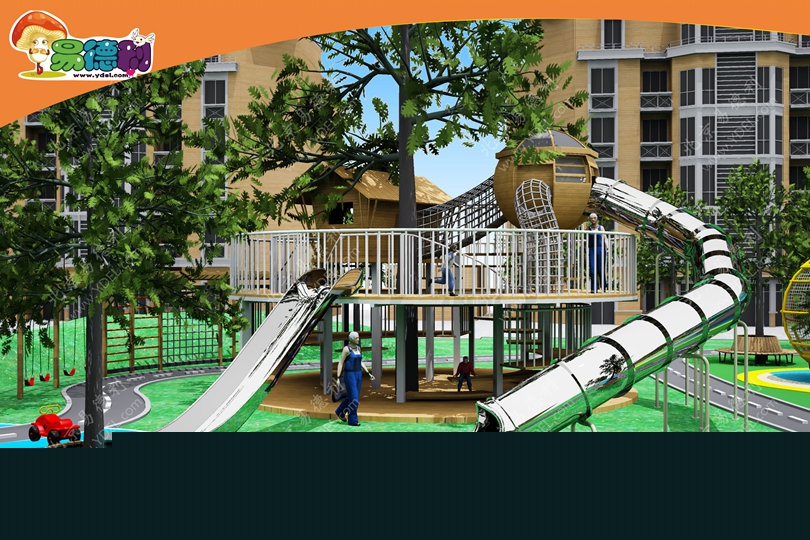 社區戶外滑梯非標定制設備