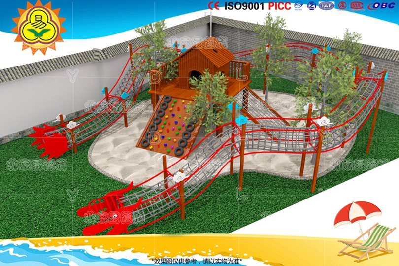 幼兒園戶外鉆網(wǎng)攀爬樂(lè)園設(shè)備