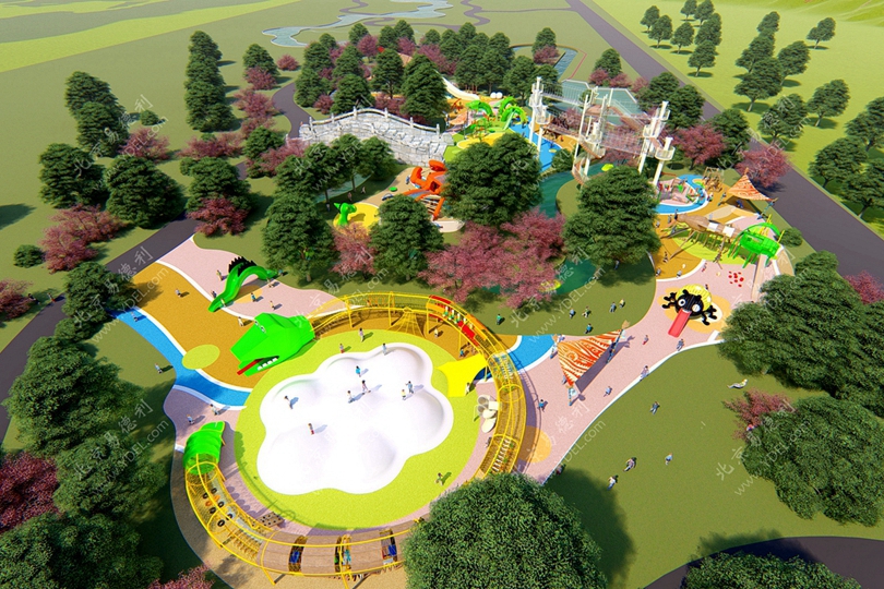 戶外兒童游樂場整體規劃